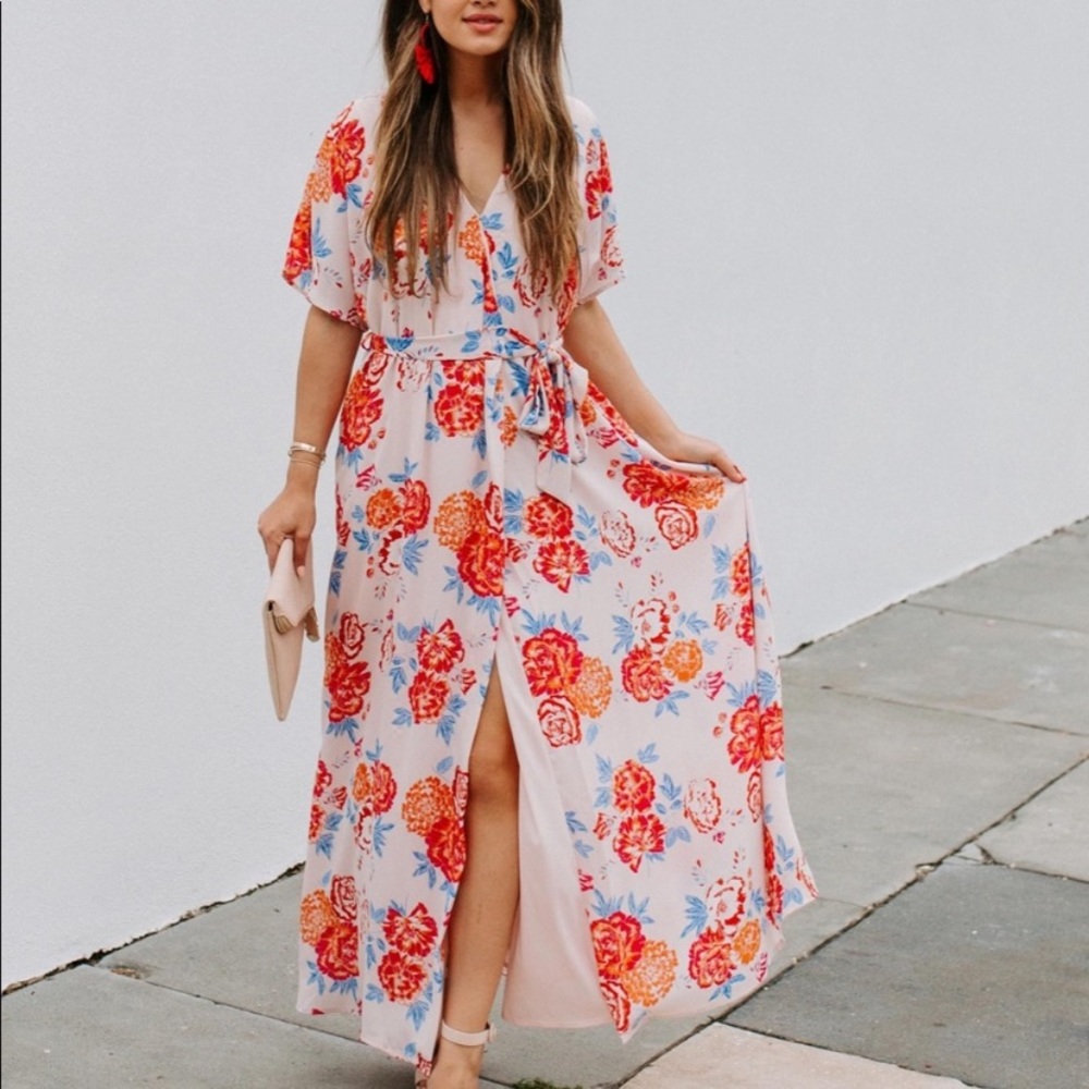 Collective Concepts wrap maxi dress